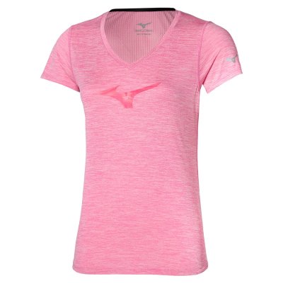 Camisa Mizuno Core RB Tee Mujer Rosas - Chile M981OVJKRP
